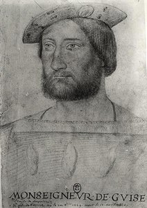 Portrait of Claude of Lorraine (1496-1550) 1st Duke of Guise by Jean school of Clouet