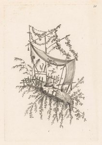 Seated Man Under Canopy by Jeanne Deny