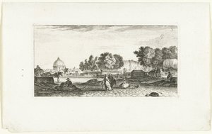 View of the Dôme des Invalides in Paris (series title: Views of Paris, Views of Paris)