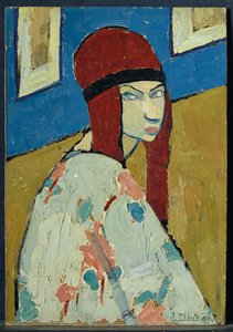 Self Portrait, c.1917 by Jeanne Hébuterne