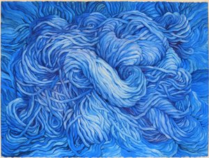 Wool Cobalt Blue