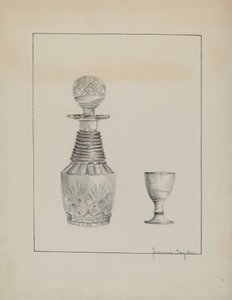 Decanter and Glass by Jeanne Taylor