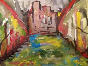 Castle with Pond