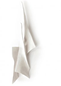 Flowing White Fabric by Jenja Braun