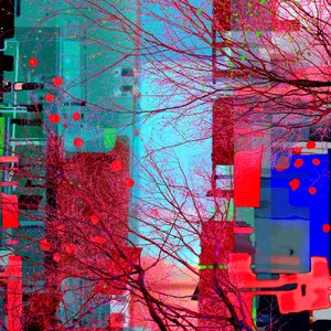 Vibrant Abstract Branches by Jenja Braun