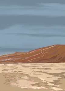 Serene Desert Landscape by Jenna Alheit