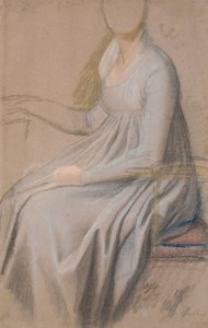 Costume Study for the Portrait of Countess Agnete Marie Rosencrone by Jens Juel