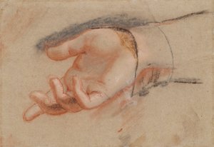 Pastel Study for an Outstretched Hand