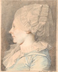 Portrait of Anne Cathrine Maaløe, née Basse. Profile to the Left