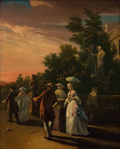 Promenading in a Park by Jens Juel