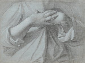 Study of a Pair of Hands, Crossed Over the Chest by Jens Juel