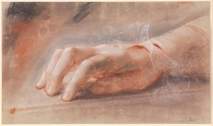 Study of a Right Hand for the Portrait of Countess Anna Joachima Danneskiold-Laurvigen by Jens Juel