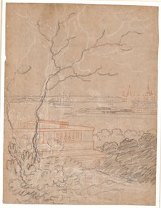 View from Marienlyst over Kronborg by Jens Juel