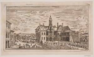 View of a Square in an Italian City by Jens Knudsen