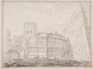 Pyramid of Cestius at Porta S. Paolo