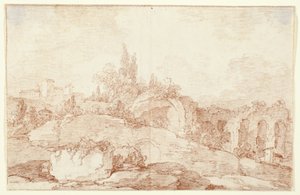 Landscape of the Italian Campagna by Jens Petersen Lund