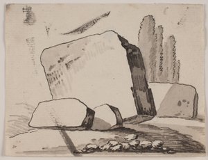 Ruins and Cypresses by Jens Petersen Lund