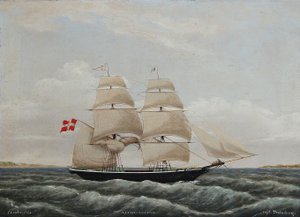 The Schooner Alert of Assens under the Command of Captain Svinding by Jens Thielsen Locher