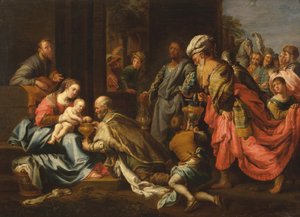 Adoration of the Kings, after van Loon by Jeremias Majer