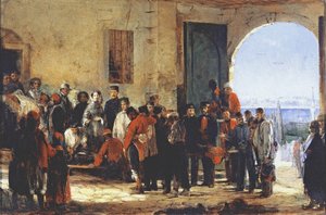 The Crimean War: The Nurse Florence Nightingale at the Hospital of Scutari in Turkey