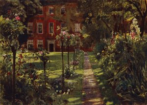 Walpole House, View of House and Garden by Jessie MacGregor