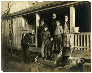 Arkansas house, family by Jessie Tarbox Beals
