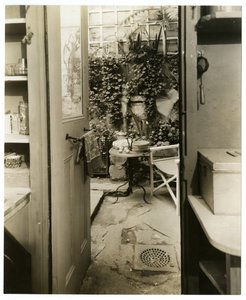 Home of George & Mary Stonehill, Artists, View from Kitchen Door, Greenwich Village, New York, USA, c.1936-37