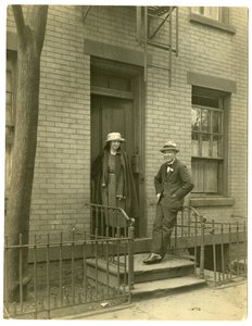 Mr Llewelyn Powys, author & his wife, c.1905-40 by Jessie Tarbox Beals