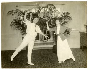 New Parisian dancers Señor Sebastian & Mme Mann - they danced at the opening of the Albemarle Hoffman Roof garden by Jessie Tarbox Beals