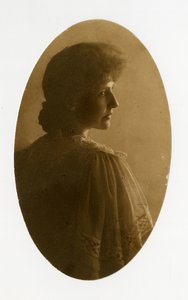 Oval portrait of woman, c.1905-40 by Jessie Tarbox Beals