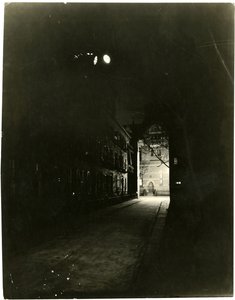 Patchin Place at Night, Greenwich Village, New York, USA, c.1905-20