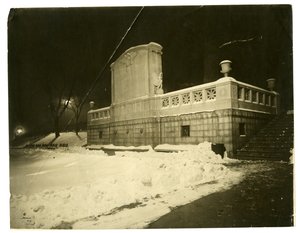 Shaw Memorial at back at night, Boston, USA, c.1902-10