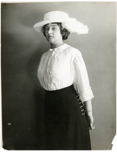 Silk Blouse and White Hat, McCreery
