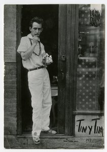 Tiny Tim, Greenwich Village, New York, USA