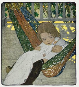Rocking Baby Doll to Sleep by Jessie Willcox Smith