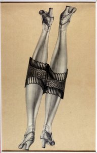 Collage Deux belles jambes - by Jindrich Styrsky (1899-1942) by Jindrich Styrsky