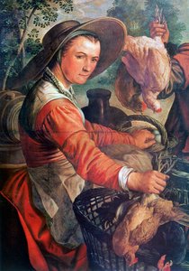 At the Market (detail) by Joachim Beuckelaer