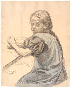 Georgia Skovgaard Sitting at a Table