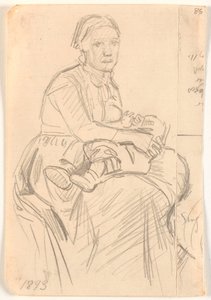 Seated Woman with Child on Lap