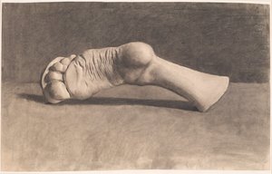 Drawing After Plaster. A Foot by Joakim Frederik Skovgaard