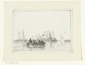 Rowboat with Passengers on the IJ by Joan Berg