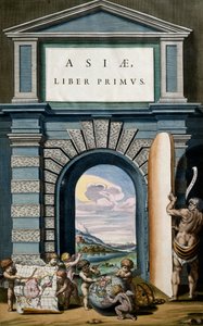 Asiae (Asia), Book I, title page of Volume X, Atlas Maior, by Joan Blaeu (1596-1673) by Joan Blaeu
