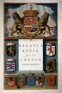 Belgium, Title Page Volume IV, Atlas Maior, by Joan Blaeu