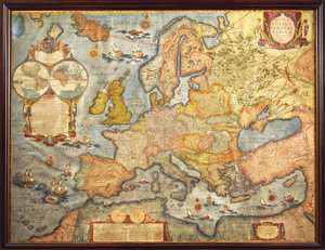 Map of Europe 1686 by Joan Blaeu
