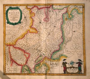 Map of Modena from Theatrum civitatum et admirandorum Italiae, engraving