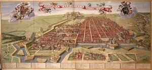 Map of Turin by Joan Blaeu, from Theatrum Sabaudiae
