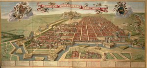 Map of Turin from Theatrum Sabaudiae by Joan Blaeu