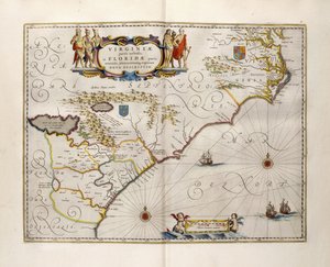 Map of Virginia and Florida