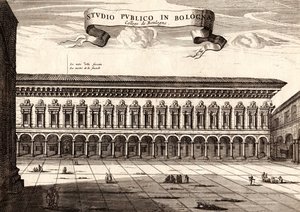The Archiginnasio Palace, Bologna, Emilia-Romagna, Italy by Joan Blaeu