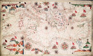 Chart of the Mediterranean, c.1640